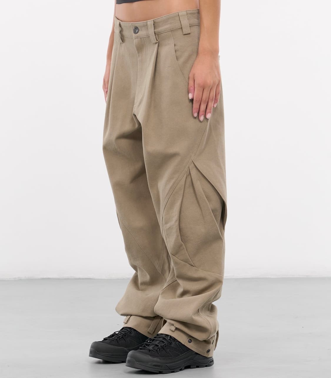 혜인서 베이지 코튼 카고 팬츠 상품이미지1