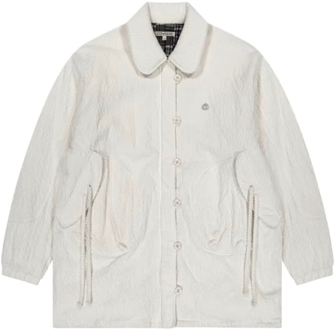 코이세이오 라운드 카라 코지 봄버 아이보리 2사이즈 상품이미지1