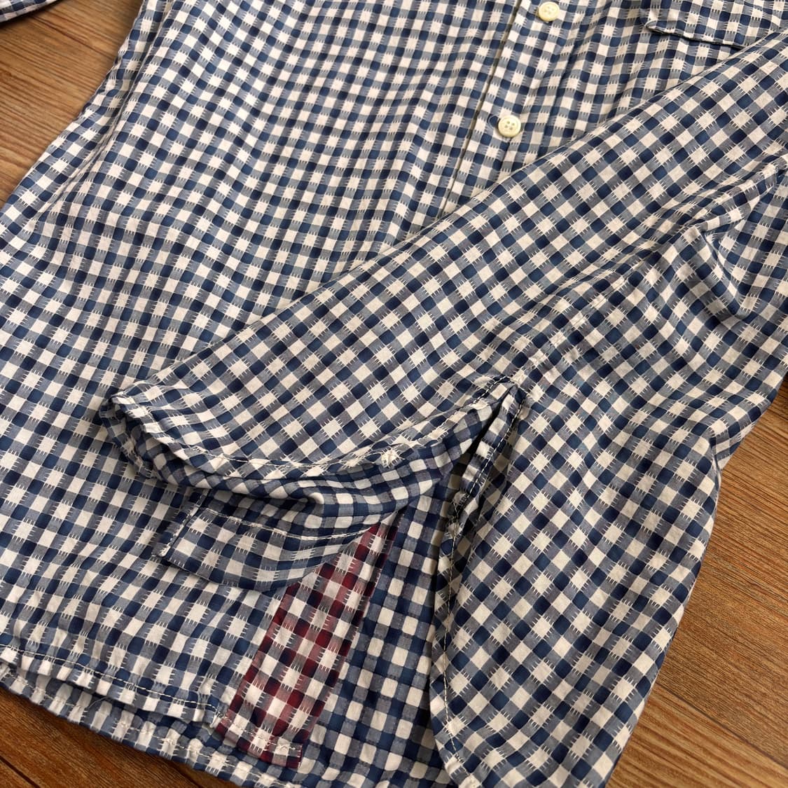 시스템 옴므 슬림 100 체크 셔츠 남방 입체 디테일 15SS 상품이미지8