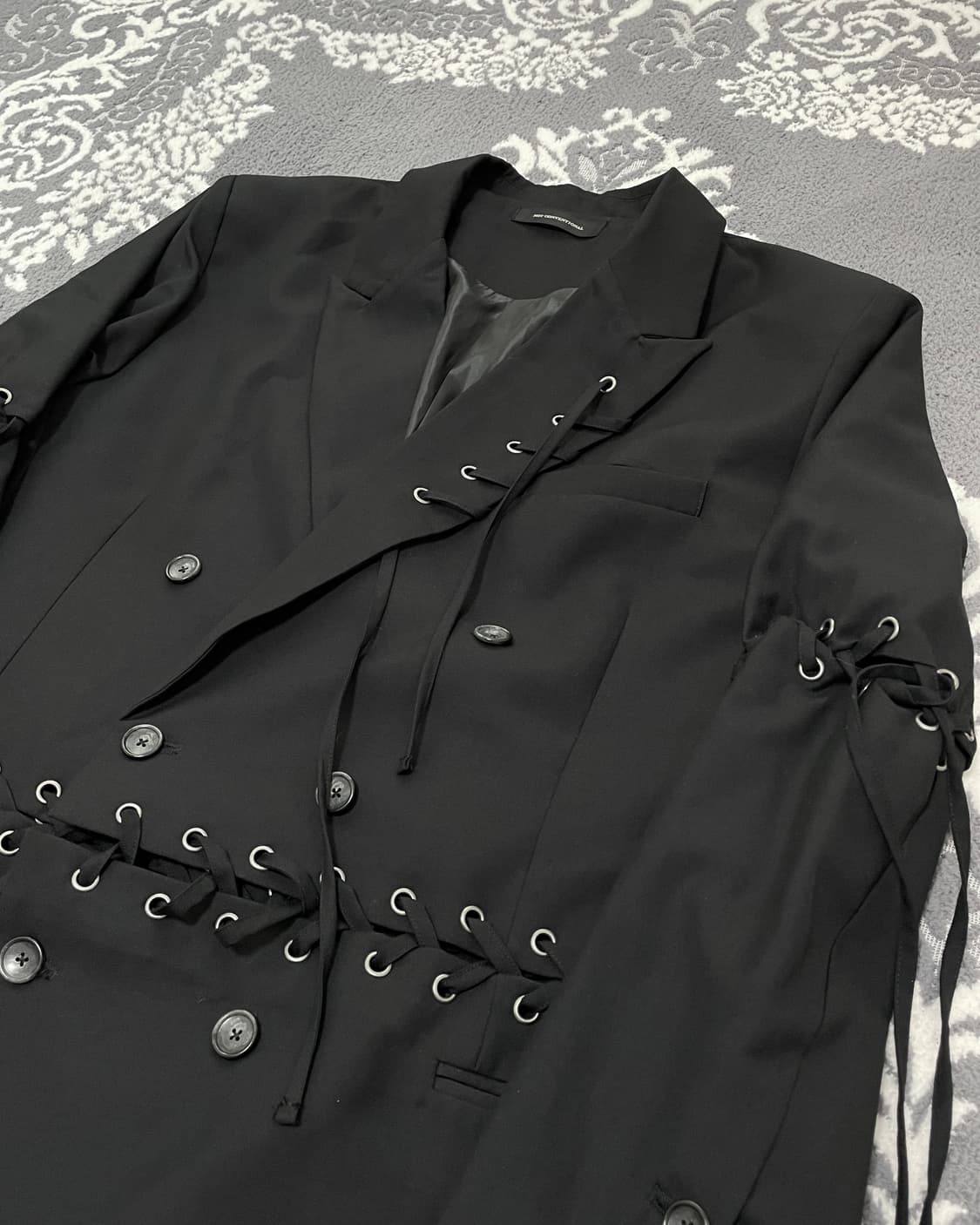 Not Conventional Lace-Up Tailored Jacket 상품이미지2