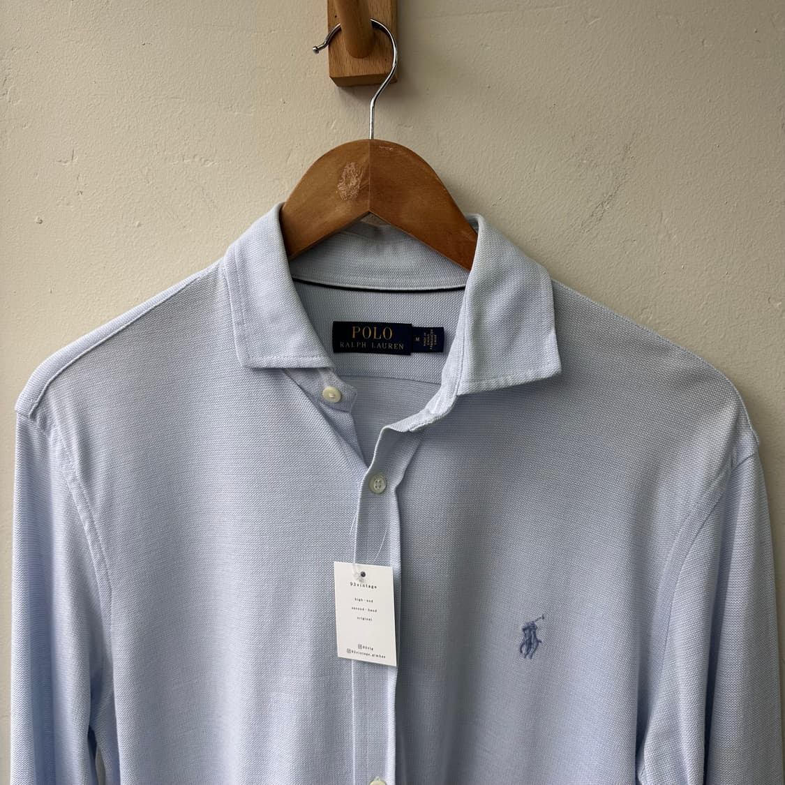 15258 - 폴로 랄프로렌 스카이블루 니트 셔츠 상품이미지1