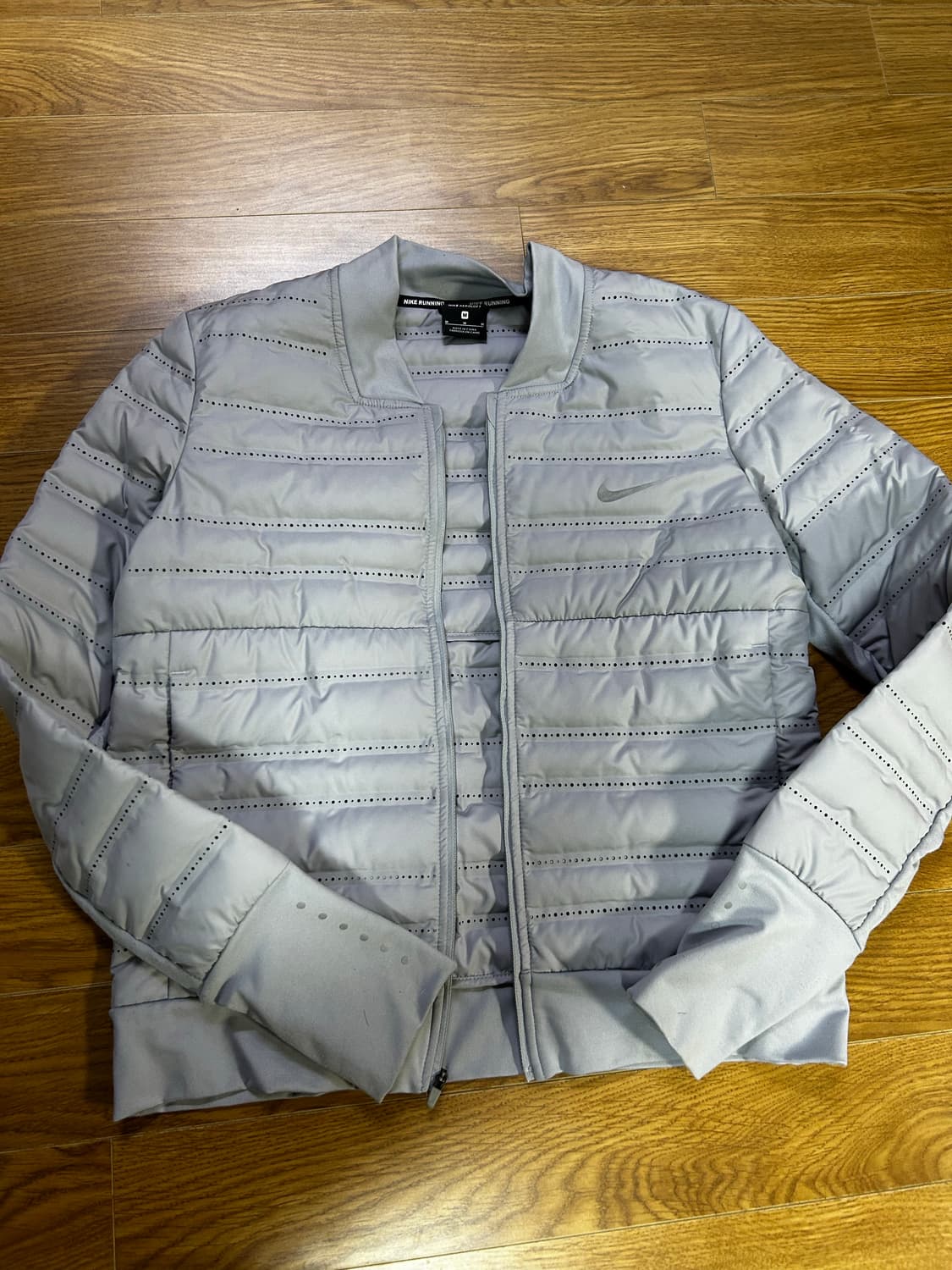 나이키 여성용 에어로로프트 러닝 다운 필 재킷 그레이 856634 012 상품이미지2