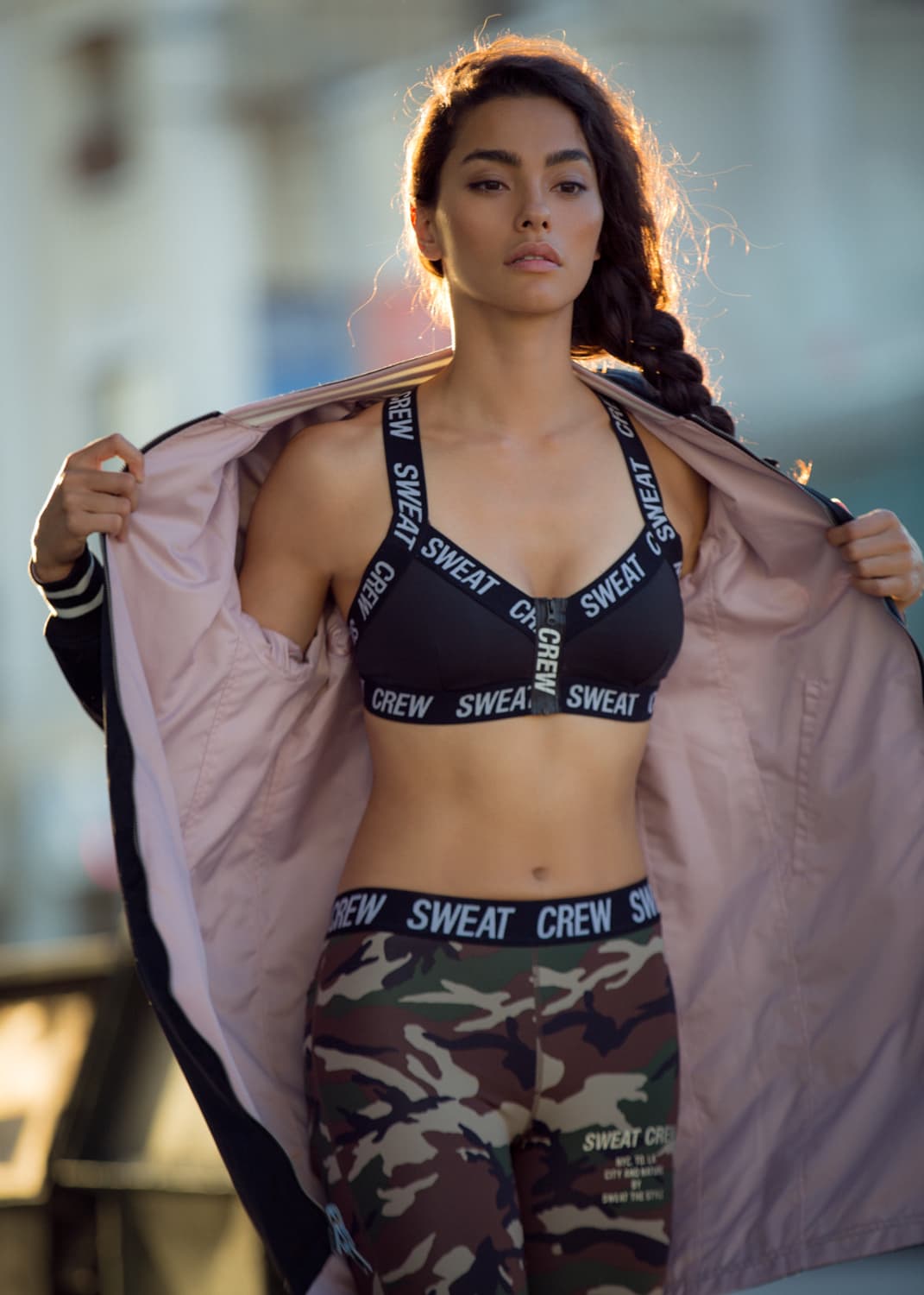 아드리안 호 Sweat Crew 카모 레깅스 상품이미지2