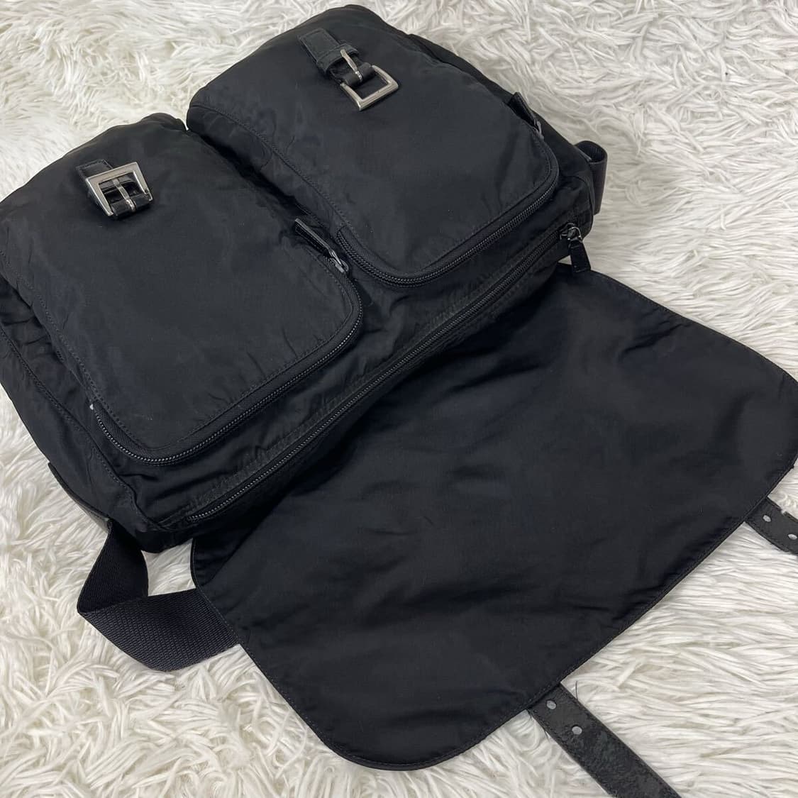 PRADA 프라다 테스토 나일론 메신저백 블랙 상품이미지7