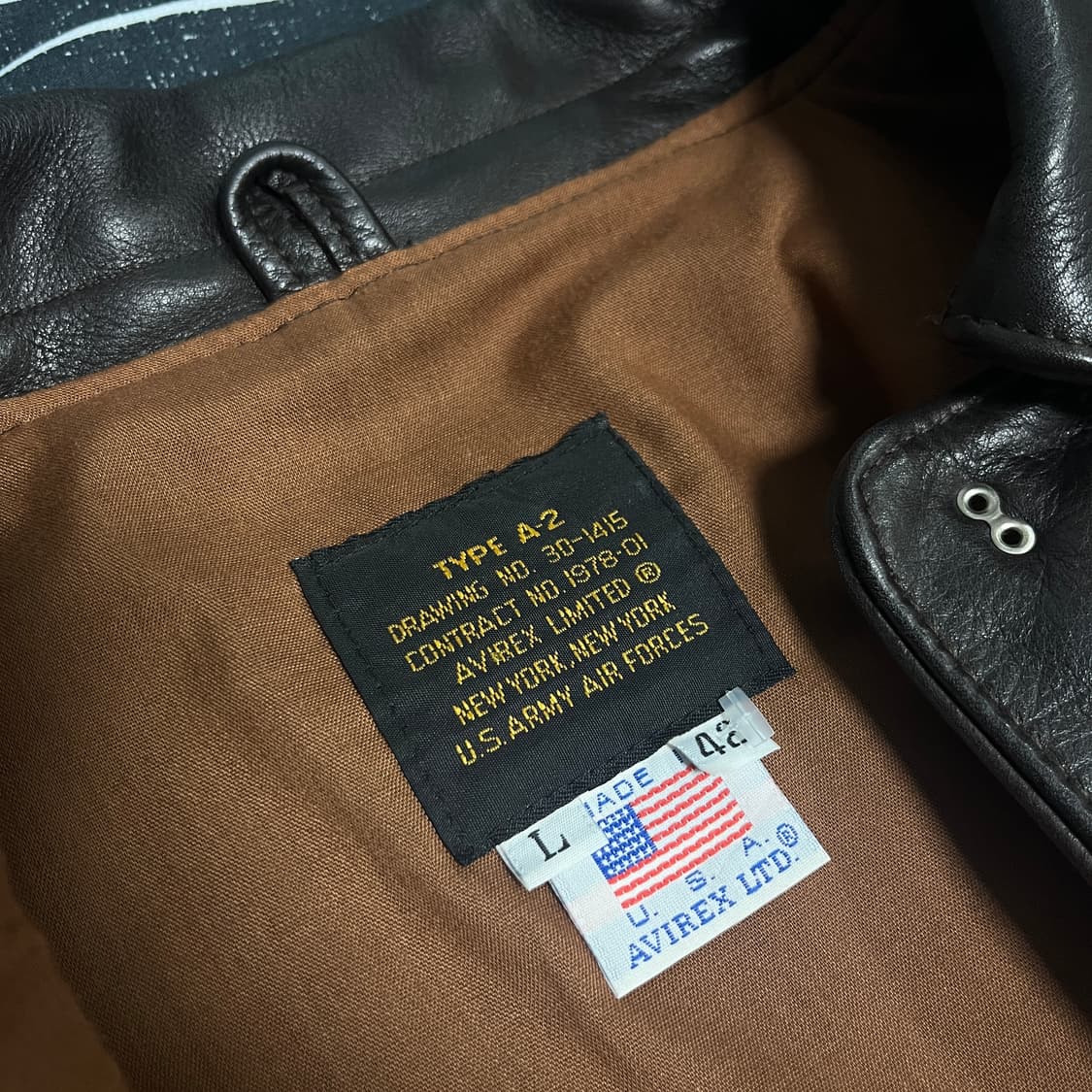 90s USA 아비렉스 A-2/a2 자켓 42 상품이미지5