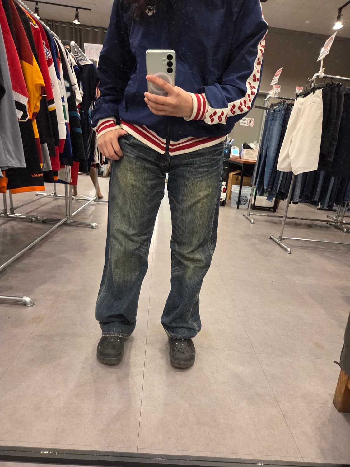 [Rare] 리바이스 프리미엄 타입1 빅패치 데님 남녀공용 (W30) 상품이미지2