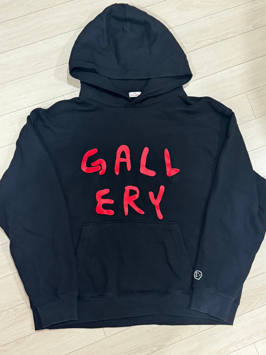 1101갤러리 로고 후디 블랙 상품이미지1