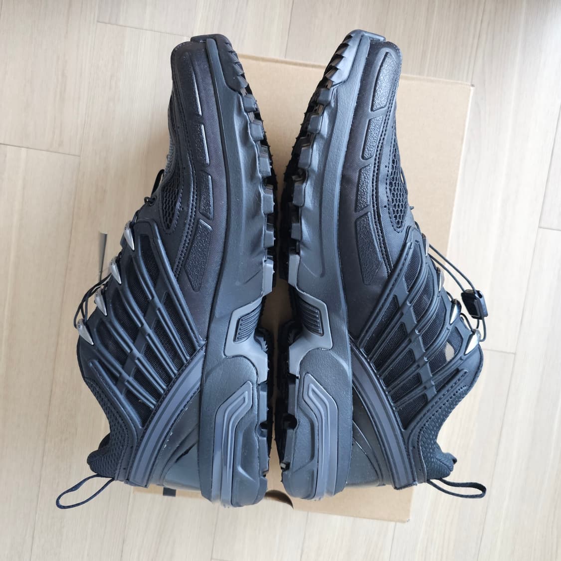 290 새제품) 살로몬 ACS 프로 블랙 트레일 등산화 운동화 여름 남자 상품이미지10