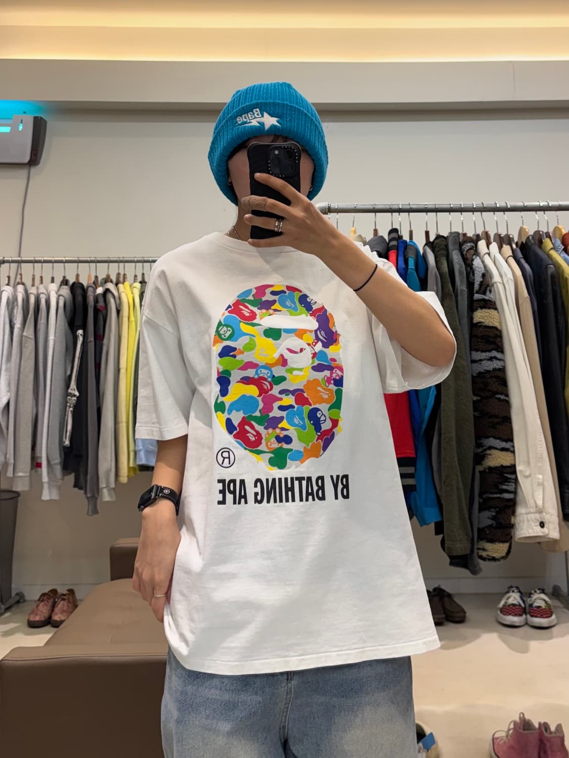 베이프 밀로 ABC 멀티 바이 베이싱 티셔츠 상품이미지5