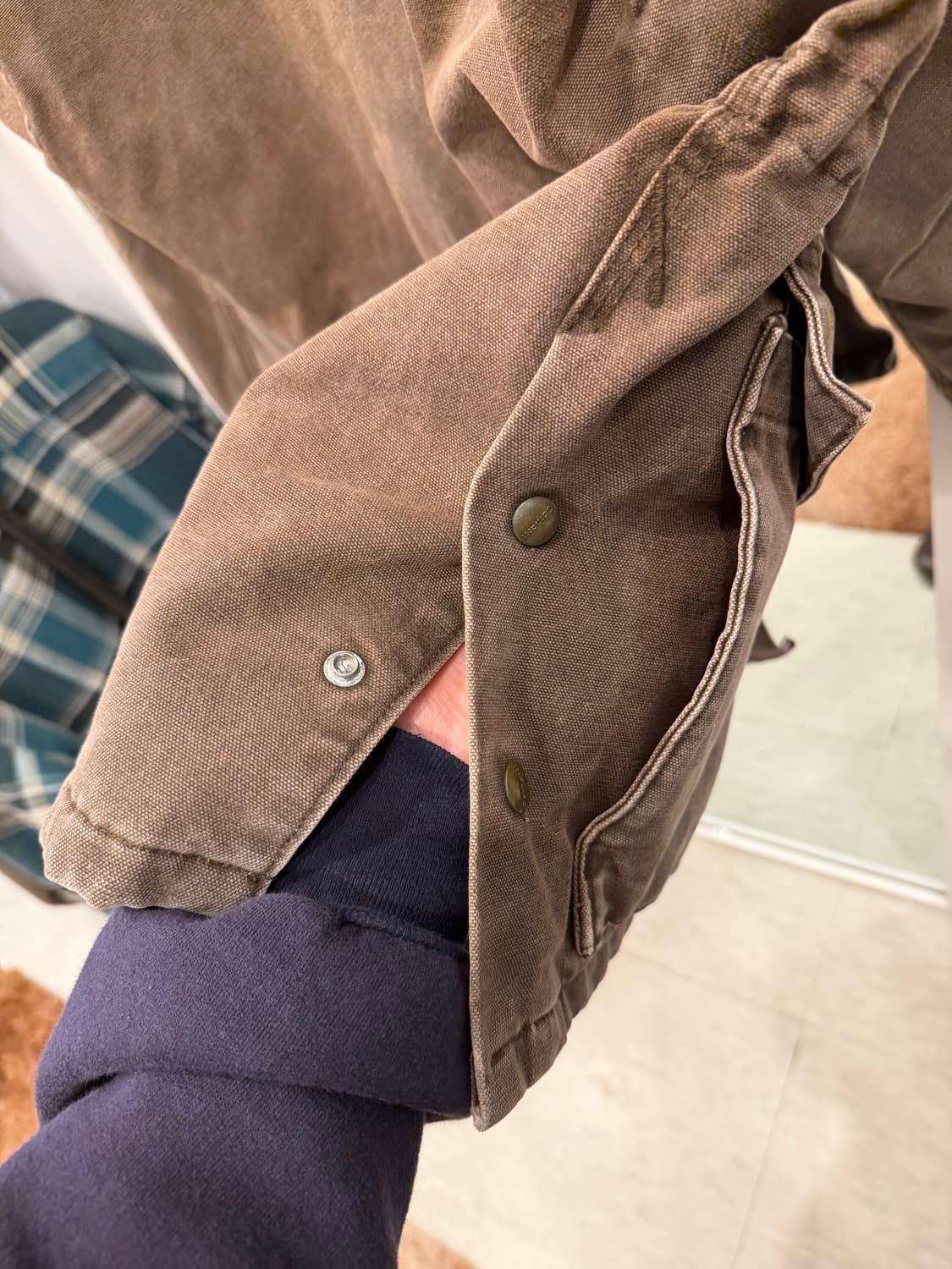 00s Carhartt 칼하트 덕 캔버스 랜치 코트 워크 자켓 상품이미지6