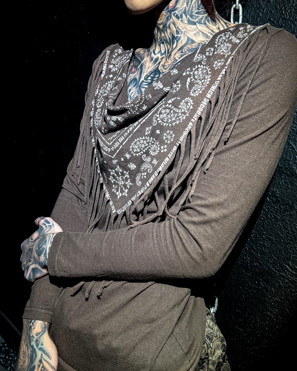 Brown Fringe Long-Sleeve 상품이미지7