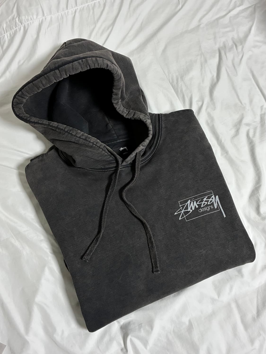 스투시 다이드 후드 블랙 상품이미지2