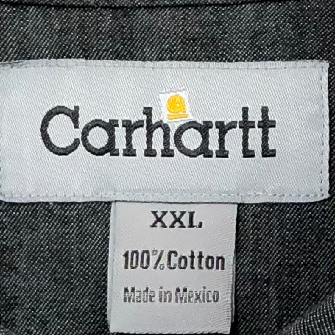 Xxl 칼하트 샴브레이 데님 빅셔츠 m 상품이미지3