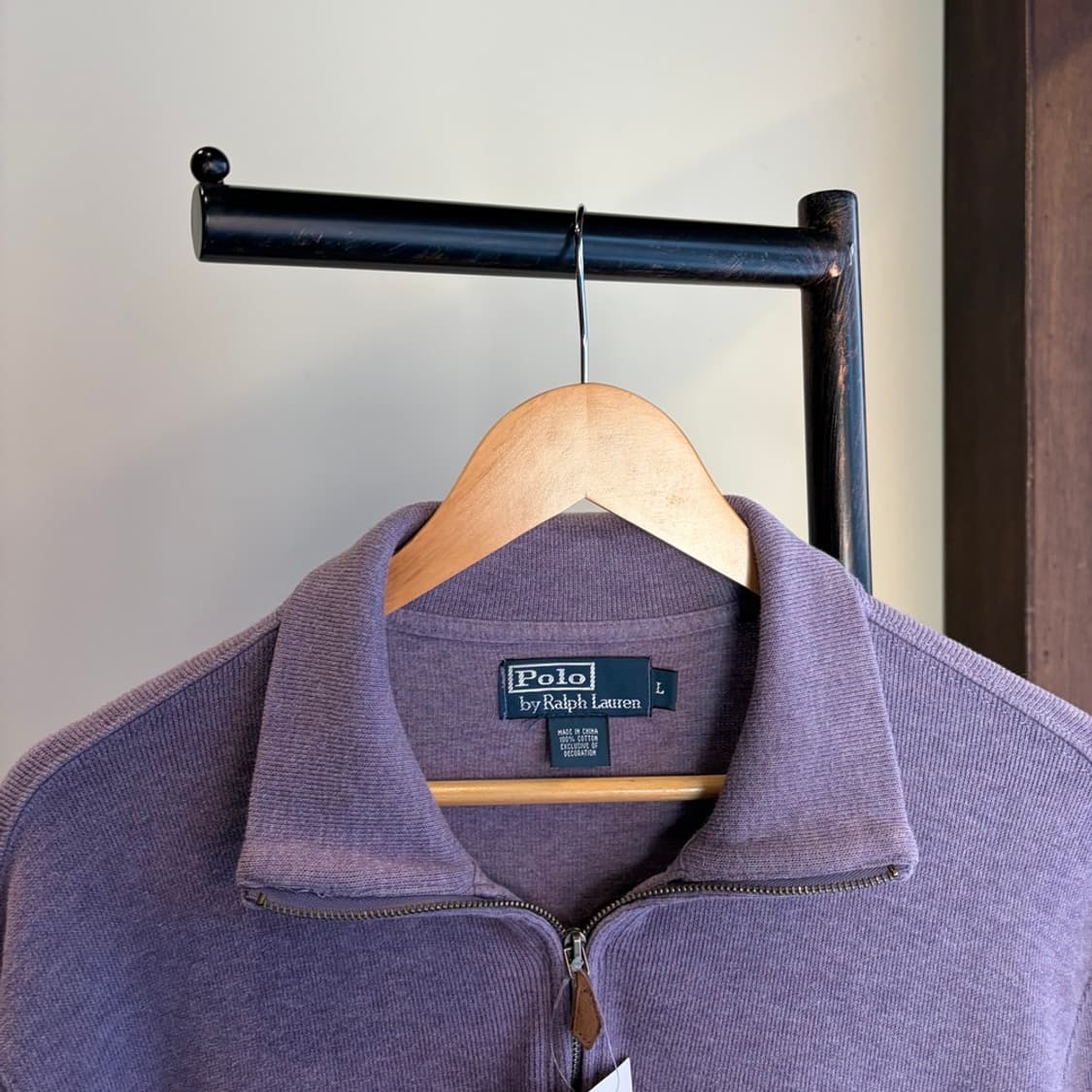 15694 - 폴로 랄프로렌 퍼플 반집업 니트 상품이미지5