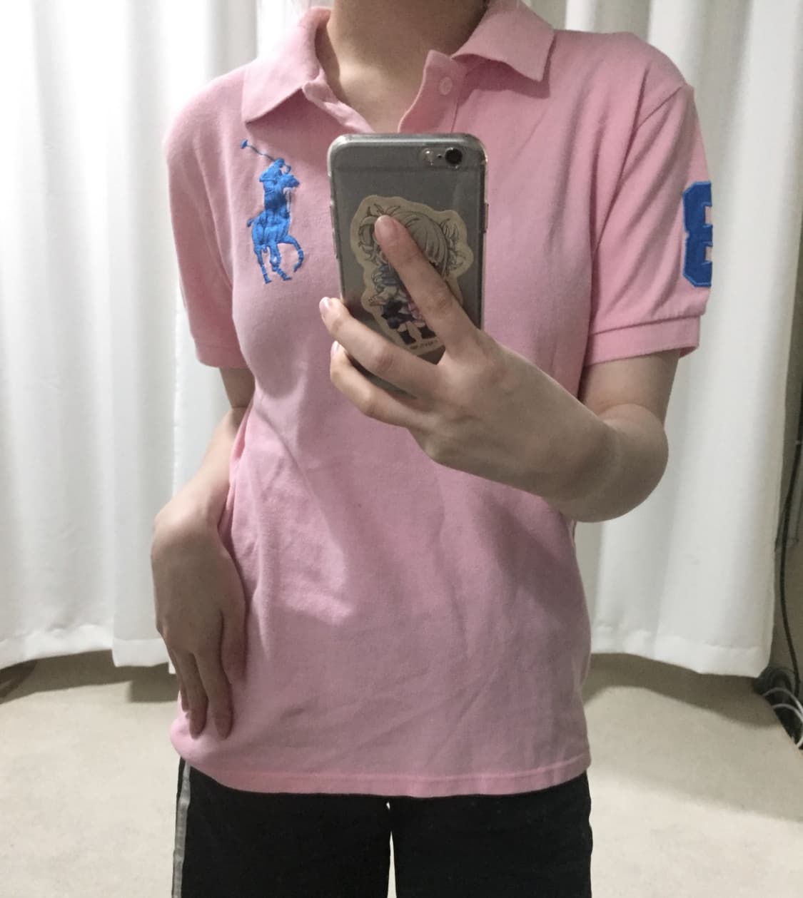 폴로 랄프로렌 딸기우유 하늘 빅포니 치프키프 카라 PK 반팔 티 상품이미지1