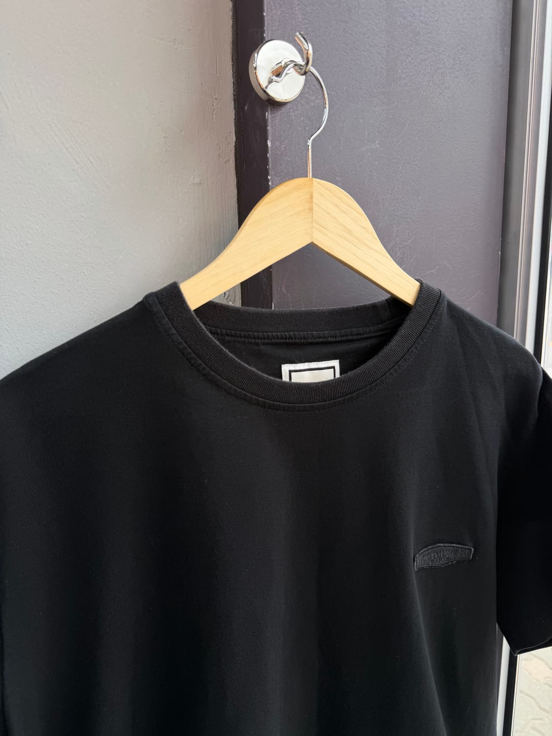 48/ 우영미 21SS 백로고 라운드 반팔 상품이미지3