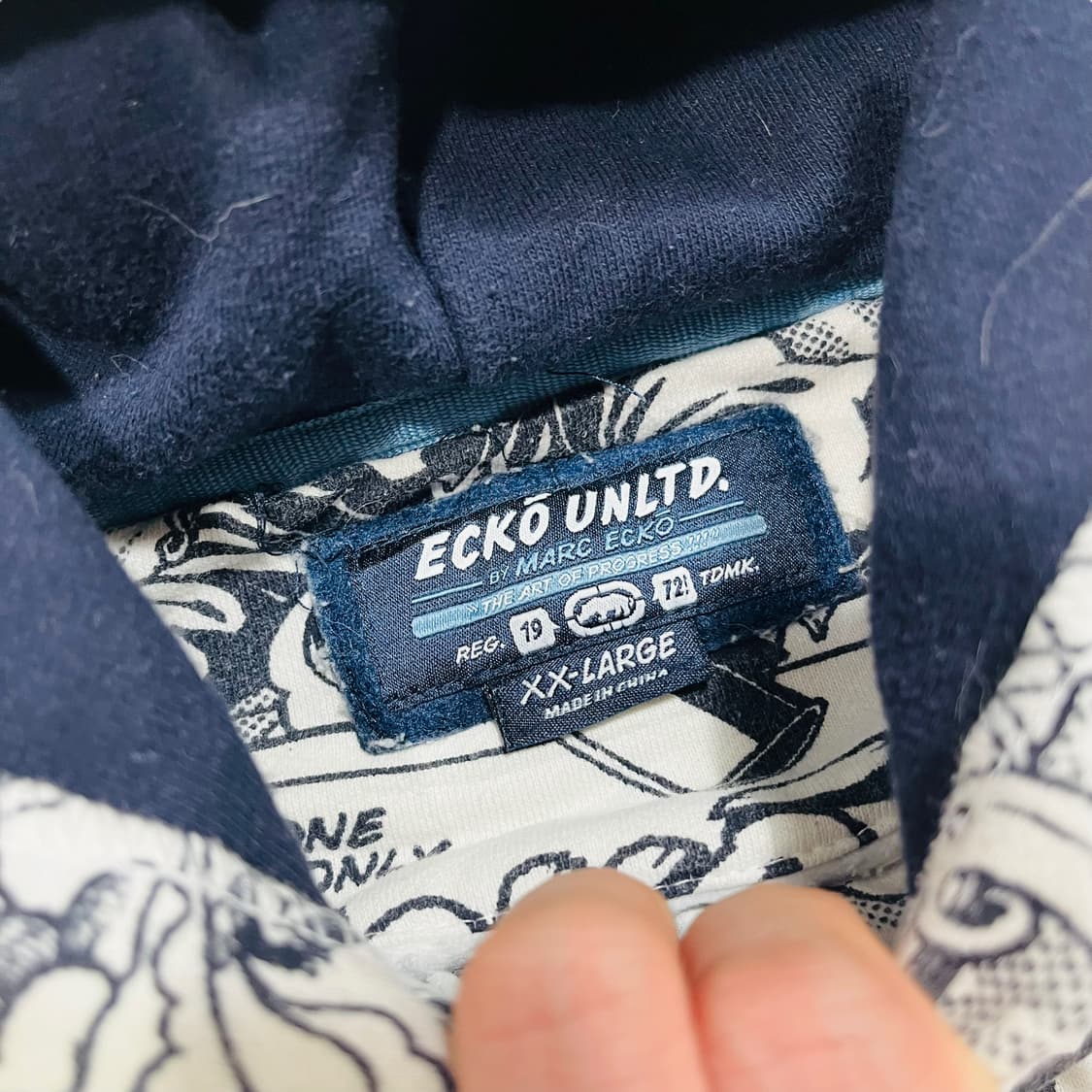 에코 언리미티드 00s 올드스쿨 코믹스 카툰 힙합 후디 집업 상품이미지6