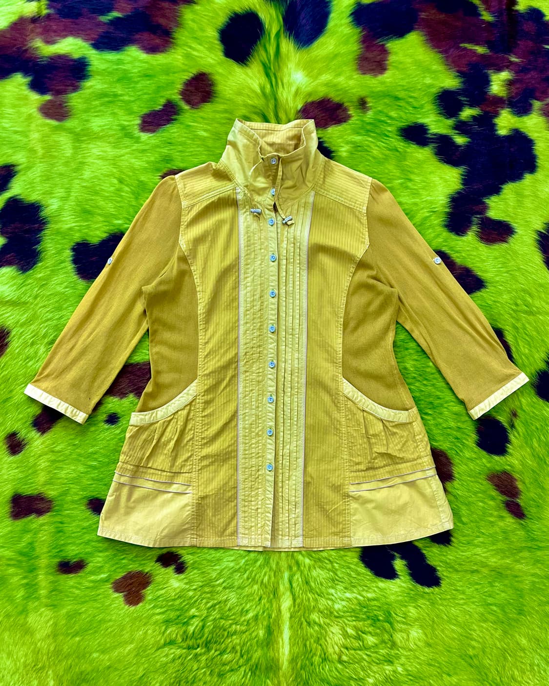 KANSAI BIS Mixed Pleats High-Neck Jacket 상품이미지3