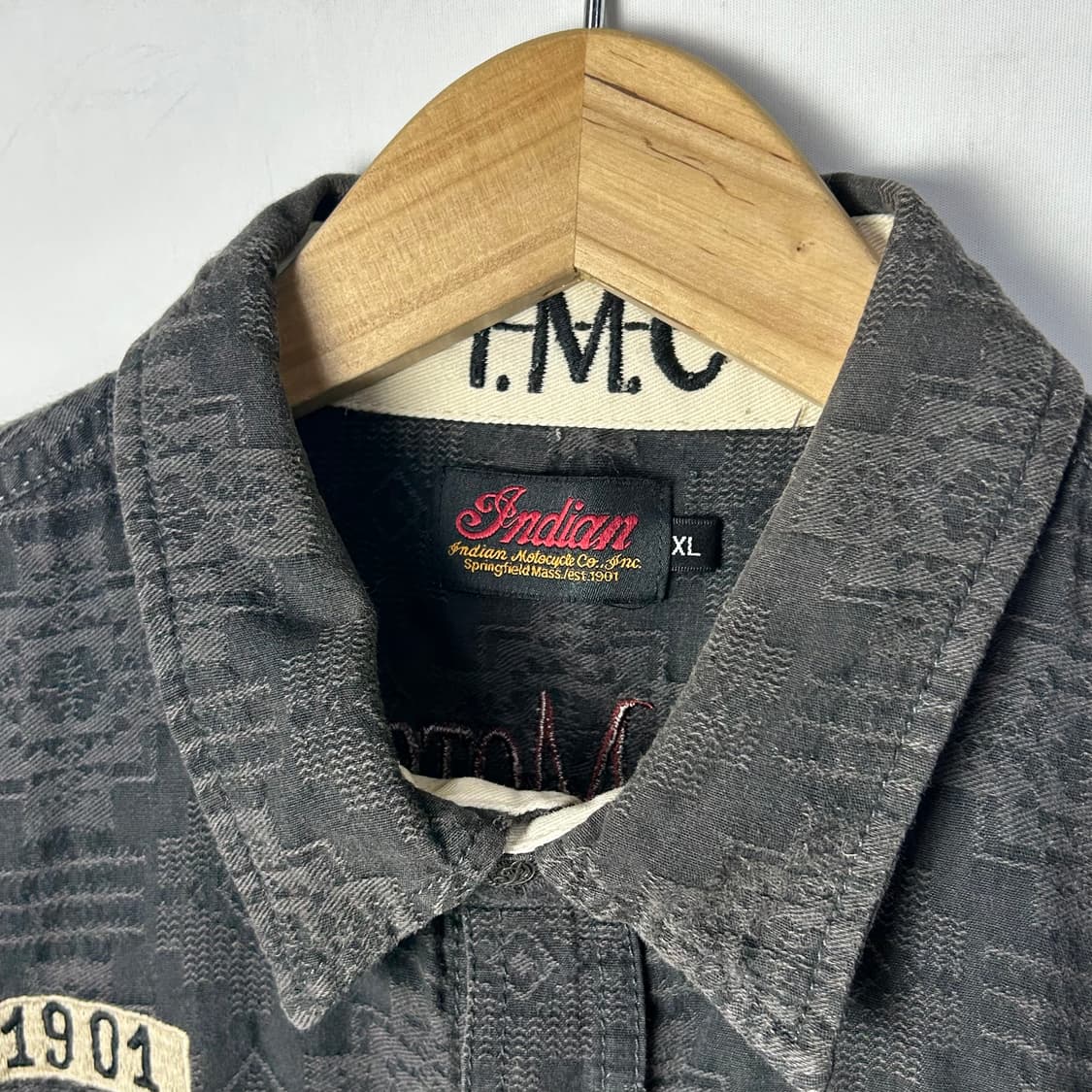[Indian Motorcycle] 인디안 모터사이클 자수 워크 셔츠 상품이미지5