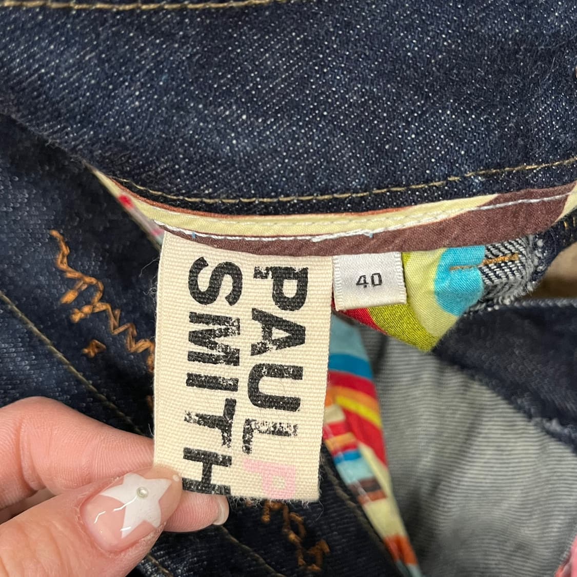 [정품/40] 폴스미스 데님 H라인 스커트 b17 상품이미지5