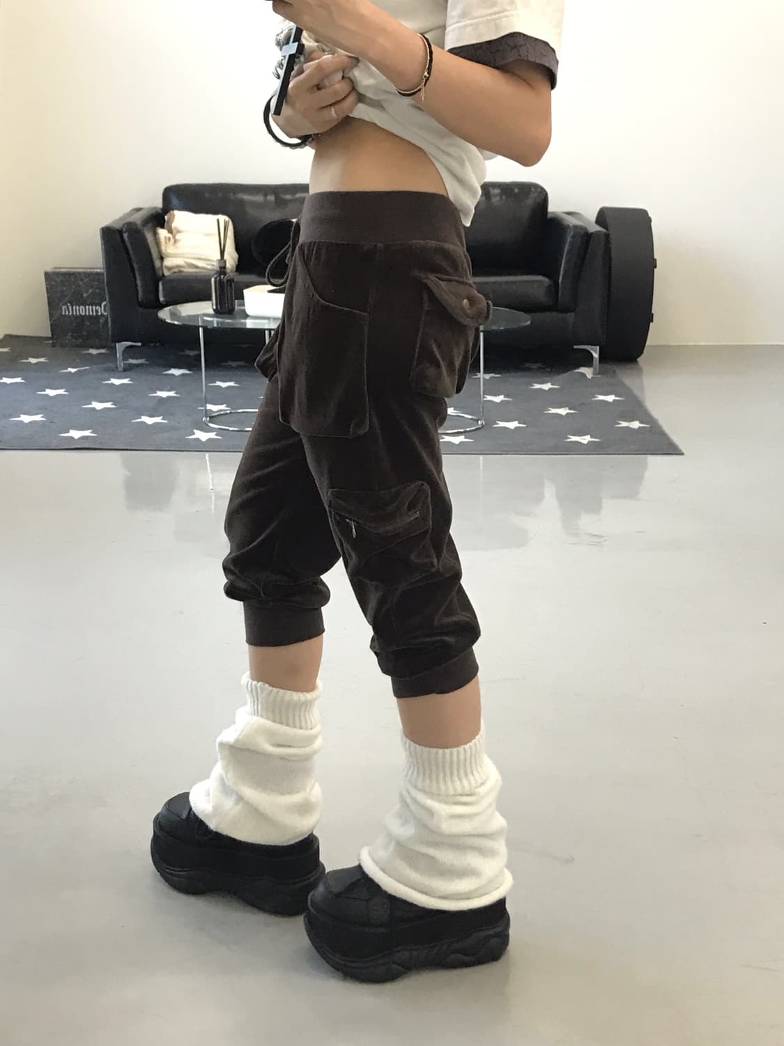 Jpn Y2k Velvet pants 상품이미지2