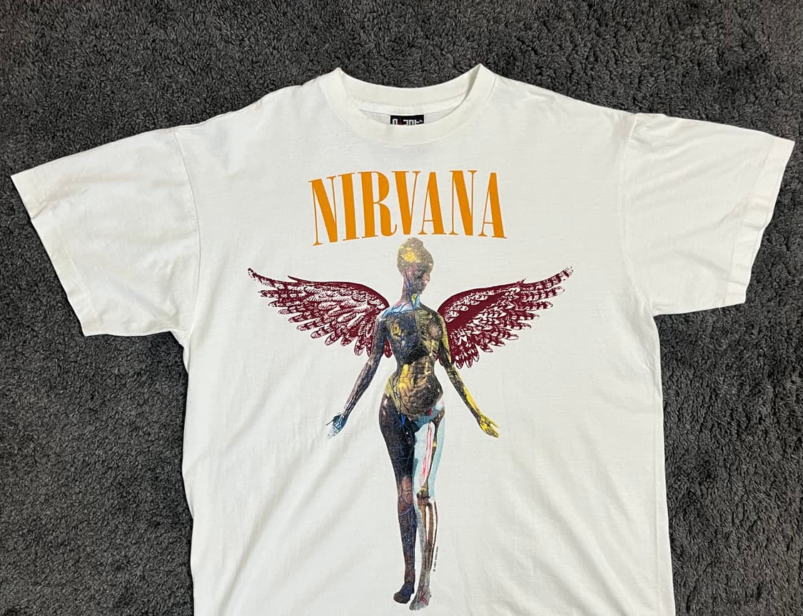 (rep) 빈티지 너바나 투어 티셔츠 상품이미지2