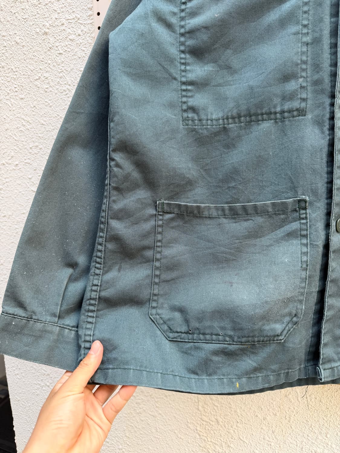 DISTRESSED FADED 70s SAGE GREEN 프렌치워크자켓 상품이미지6