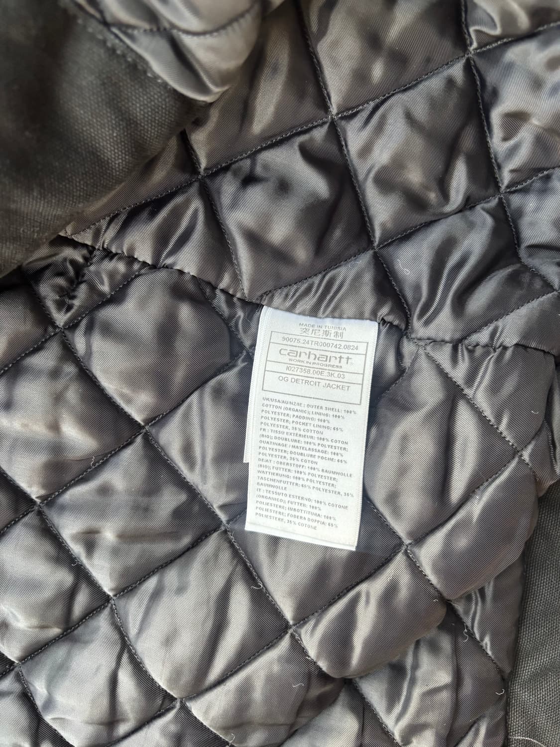 칼하트 wip op 디트로이트 자켓 m 상품이미지5