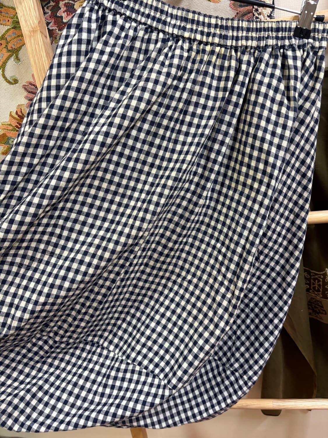 일본 st 모리 체크 벌룬 롱 스커트  상품이미지7