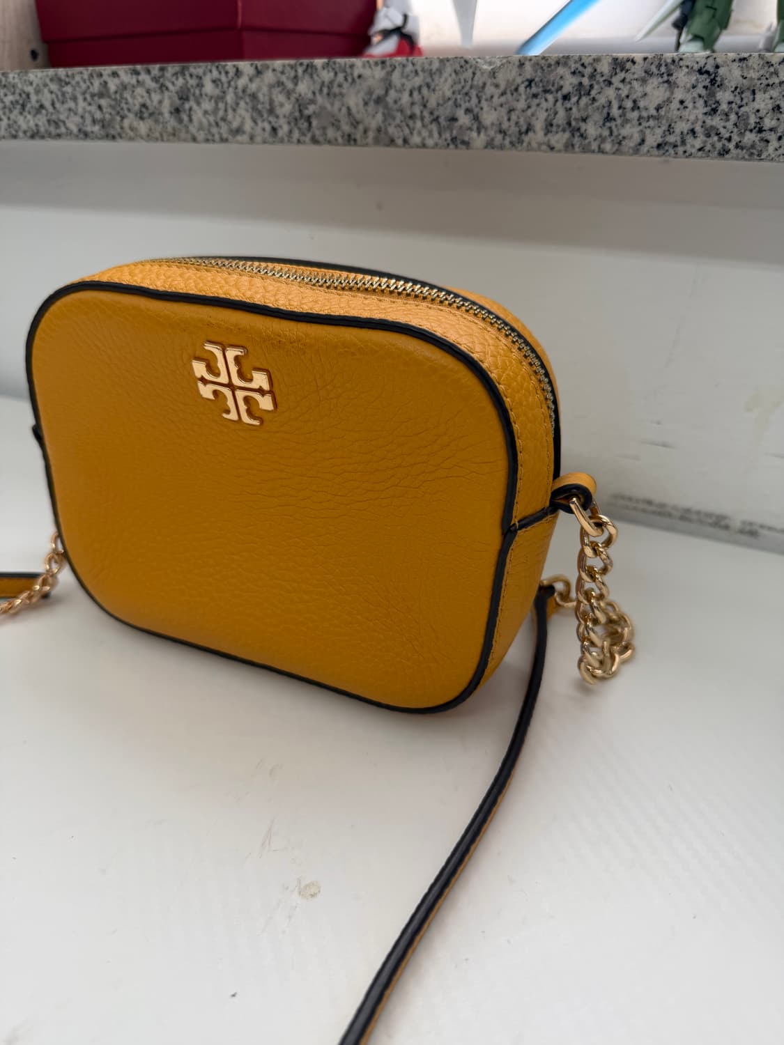 정품) 토리버치 옐로우 미니 크로스백 체인백  상품이미지3