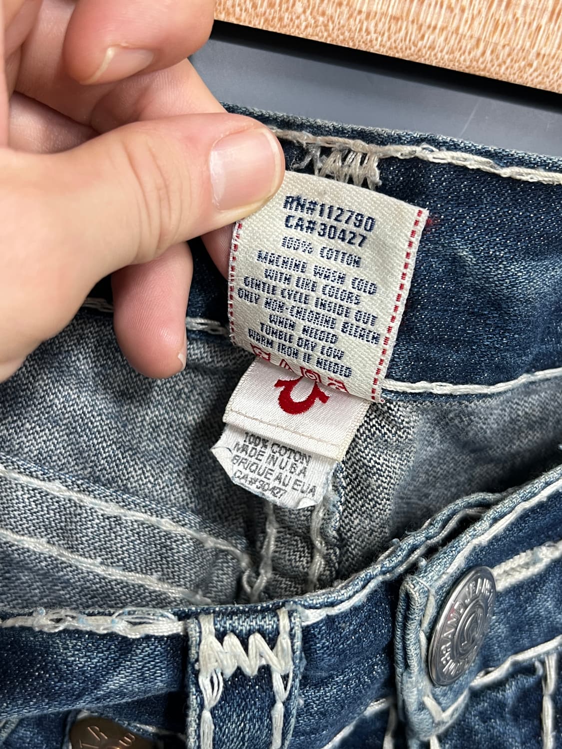 True Religion 트루릴리전 빌리 슈퍼티 스티치 데님팬츠 상품이미지7