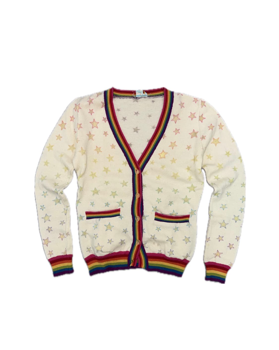 90’sHysteric Glamor RainbowRib Star Knit 상품이미지1