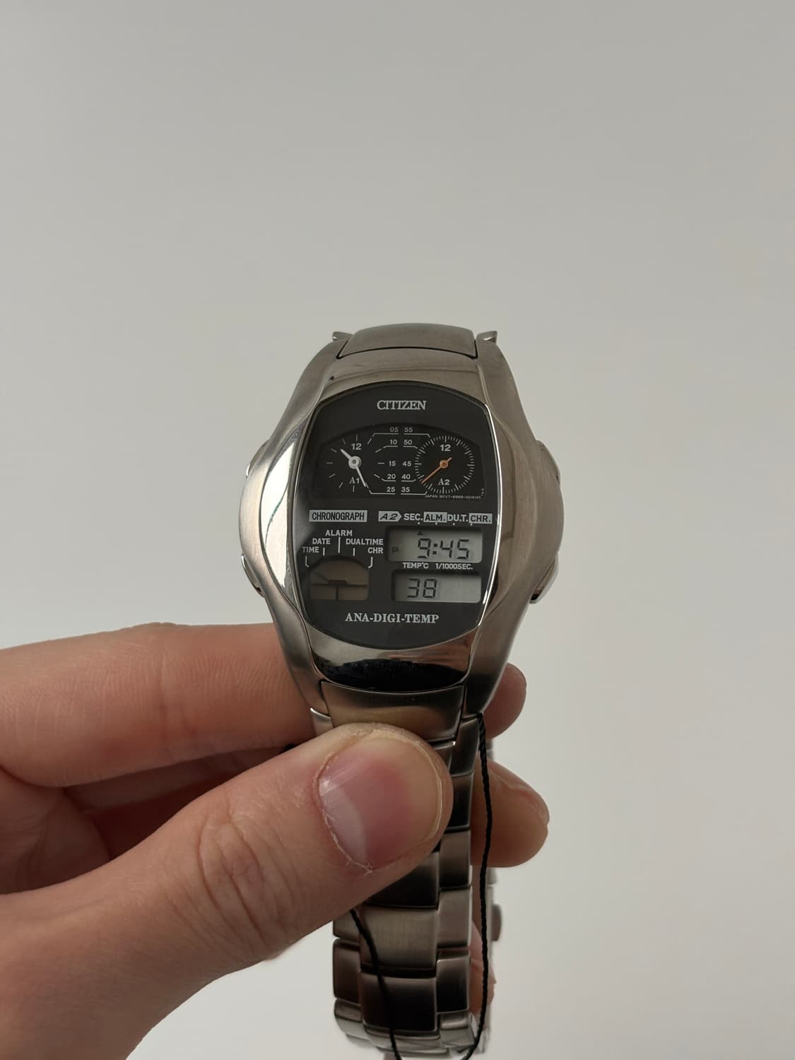 시티즌 2000년대 Oxy Alterna 아나디지템포 실버 쿼츠 남성 상품이미지2