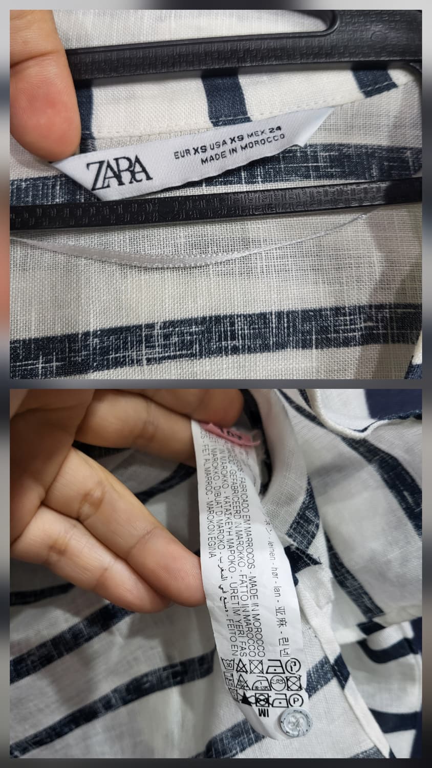 자라 린넨100 셔츠 상품이미지7