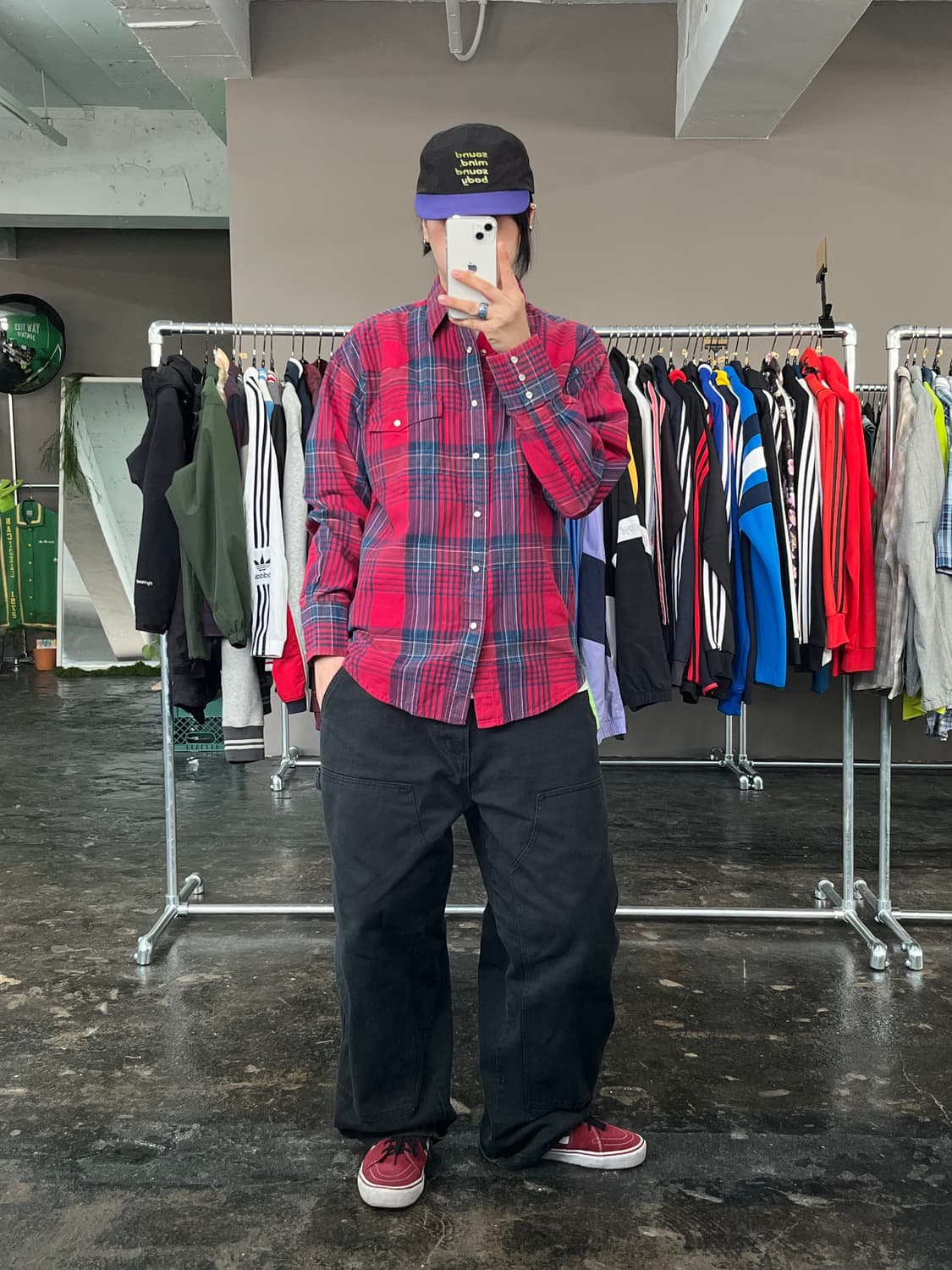 랭글러 웨스턴 체크 셔츠 상품이미지2