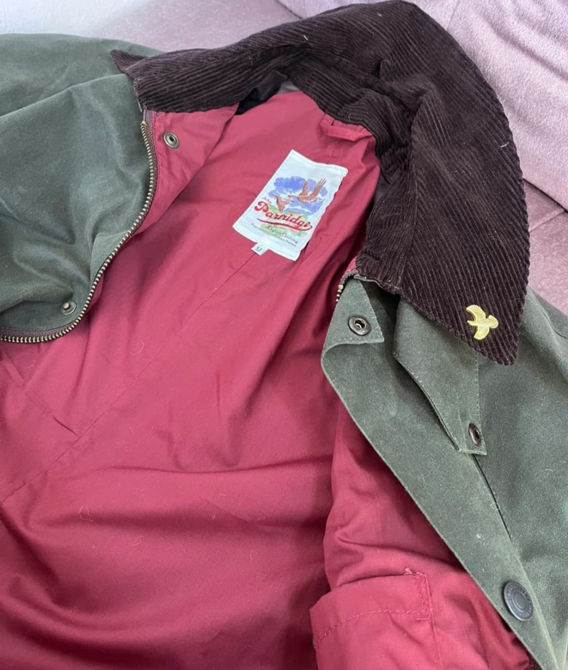 존파트리지 남성 카키 왁스헌팅자켓
 상품이미지4