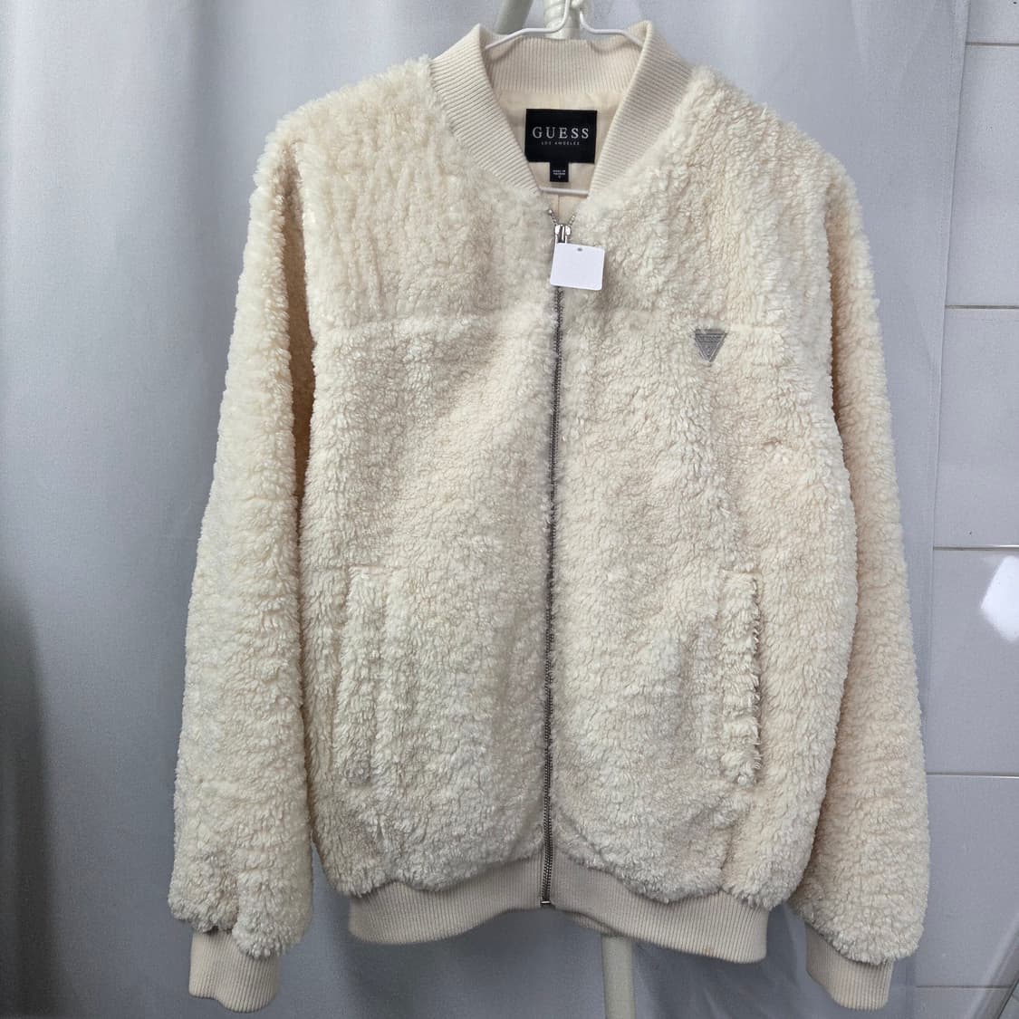 55 게스 A급 뽀글이 플리스 자켓 상품이미지1