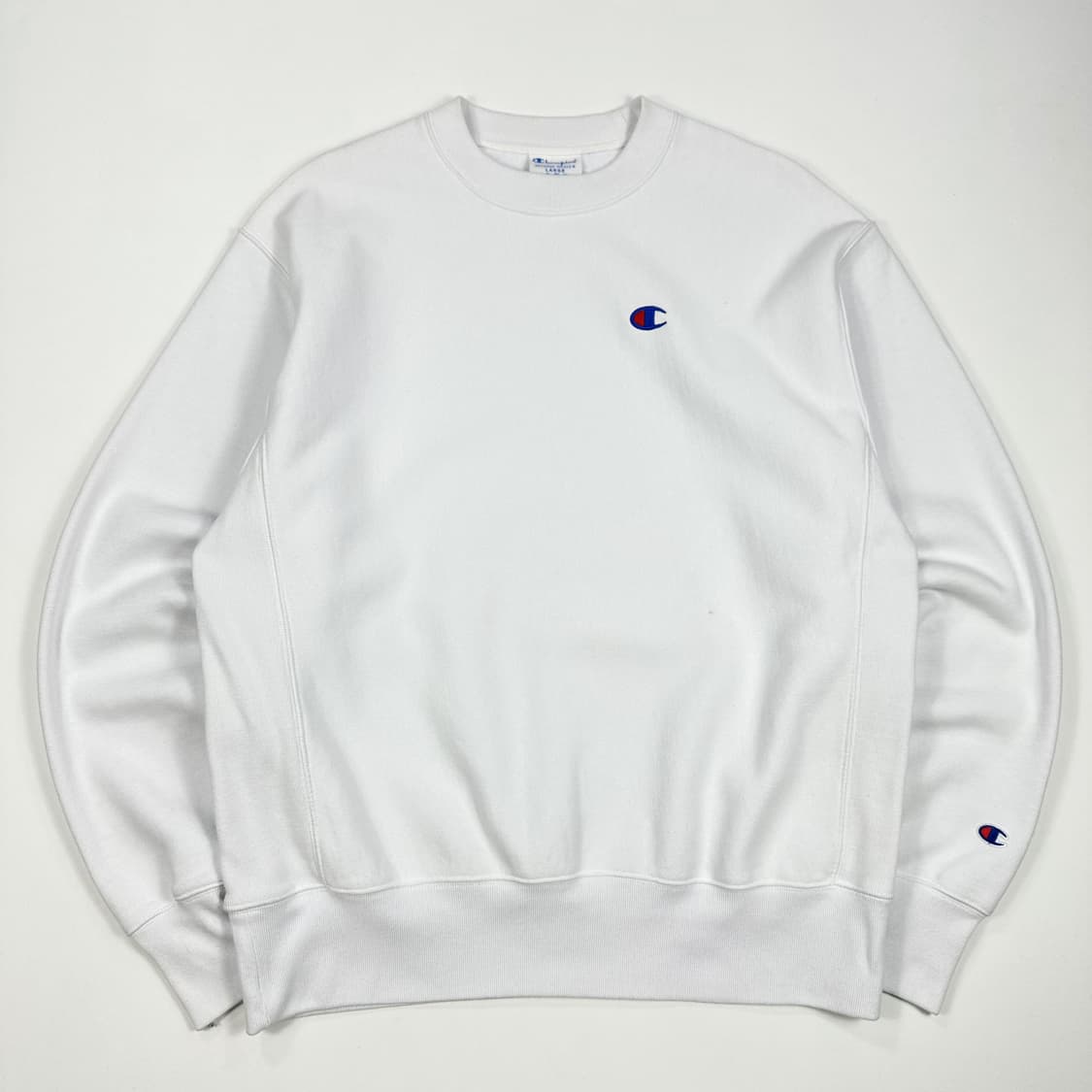 챔피온 리버스위브 헤비코튼 맨투맨 화이트 L 상품이미지1