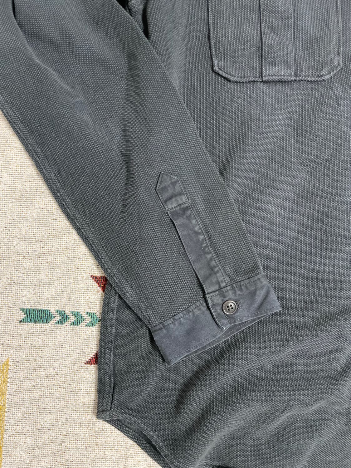 RRL 밀리터리 긴팔 하프 셔츠(L) 상품이미지3