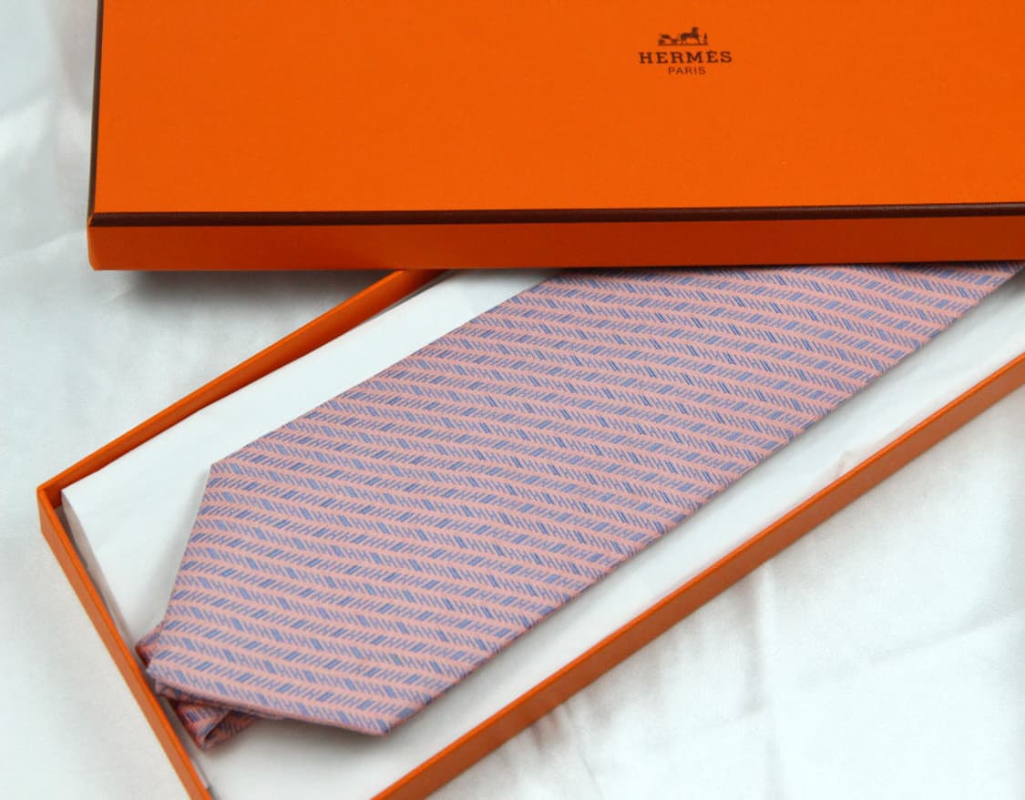  에르메스 9.1cm A+등급 H자수 남자 명품 넥타이 상품이미지2