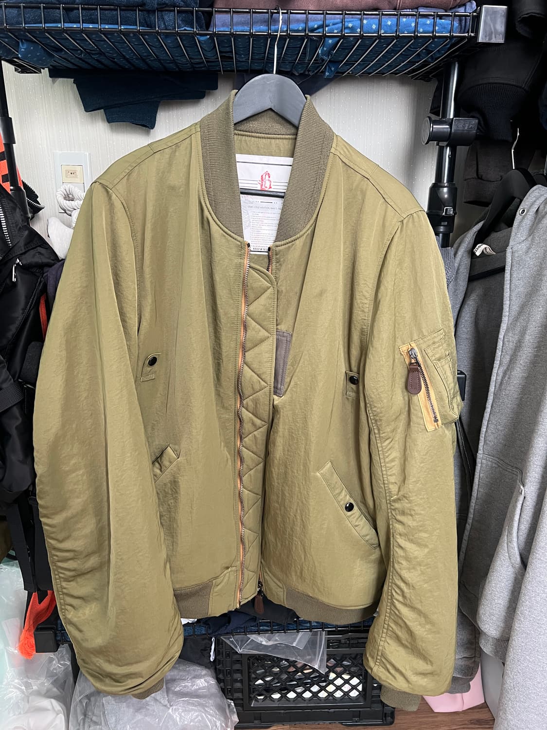 블랙아웃 ma-1 XL 상품이미지1