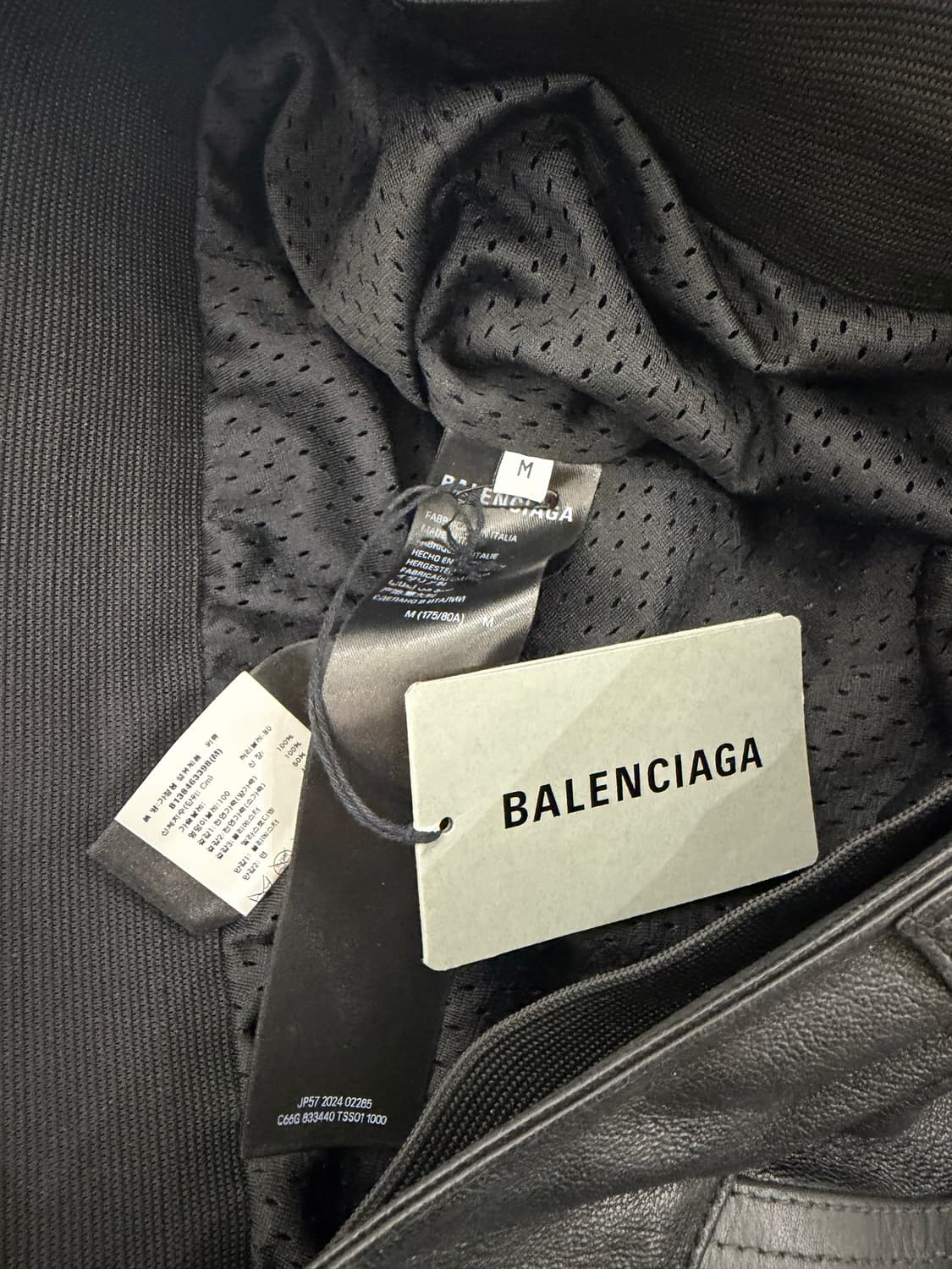 발렌시아가 로우 웨이스트 레더 바이커팬츠 상품이미지10