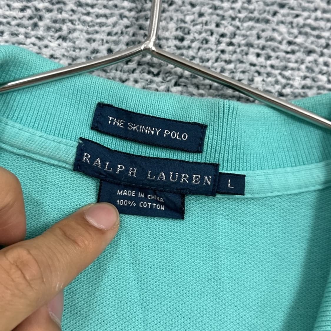 폴로 랄프로렌 민트 반팔 카라티 L 상품이미지3