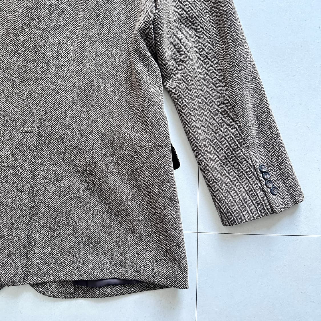 90s 폴로 랄프로렌 헤링본 트위드 3버튼 자켓  상품이미지9
