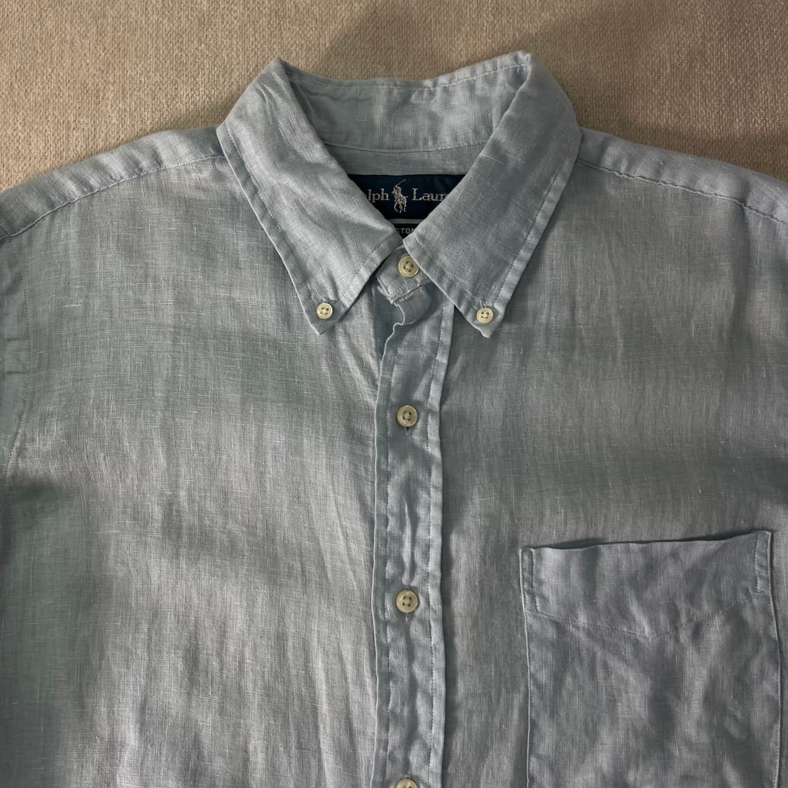 100 폴로랄프로렌 린넨 포켓 셔츠 상품이미지2