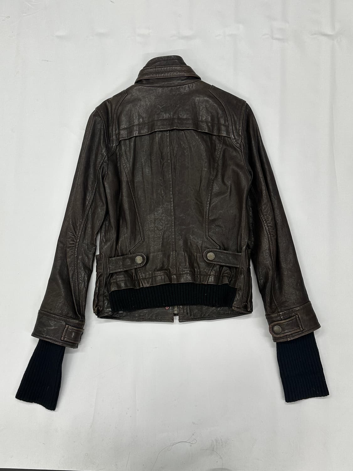 Thursday Island 브라운 빈티지 레더자켓 라이더 양가죽 상품이미지4