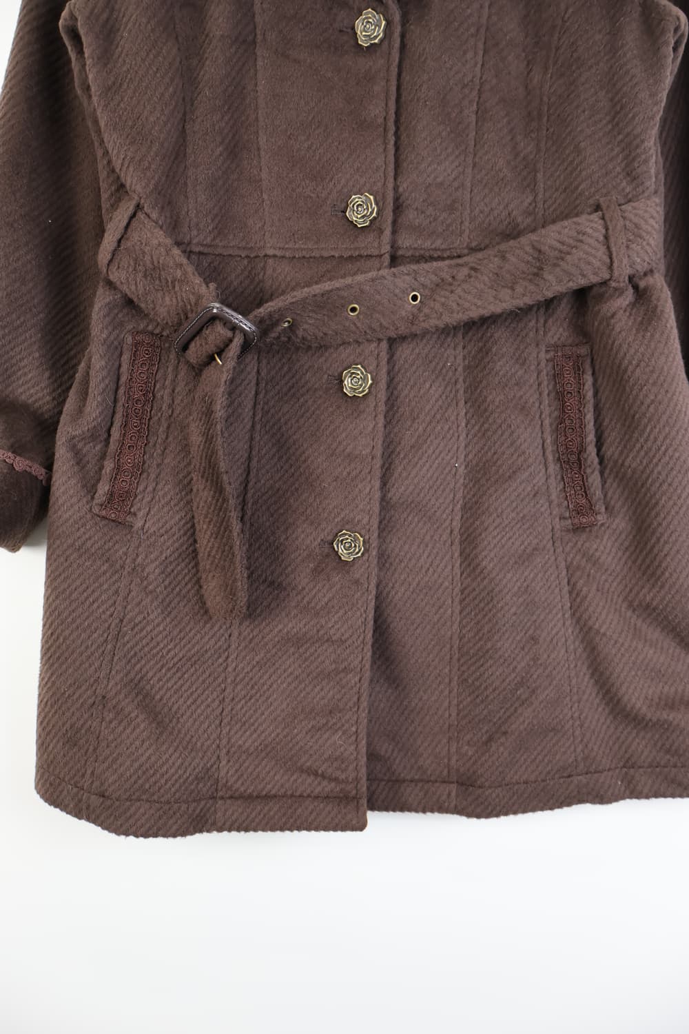 Axes Femme Brown Wool Coats 상품이미지7