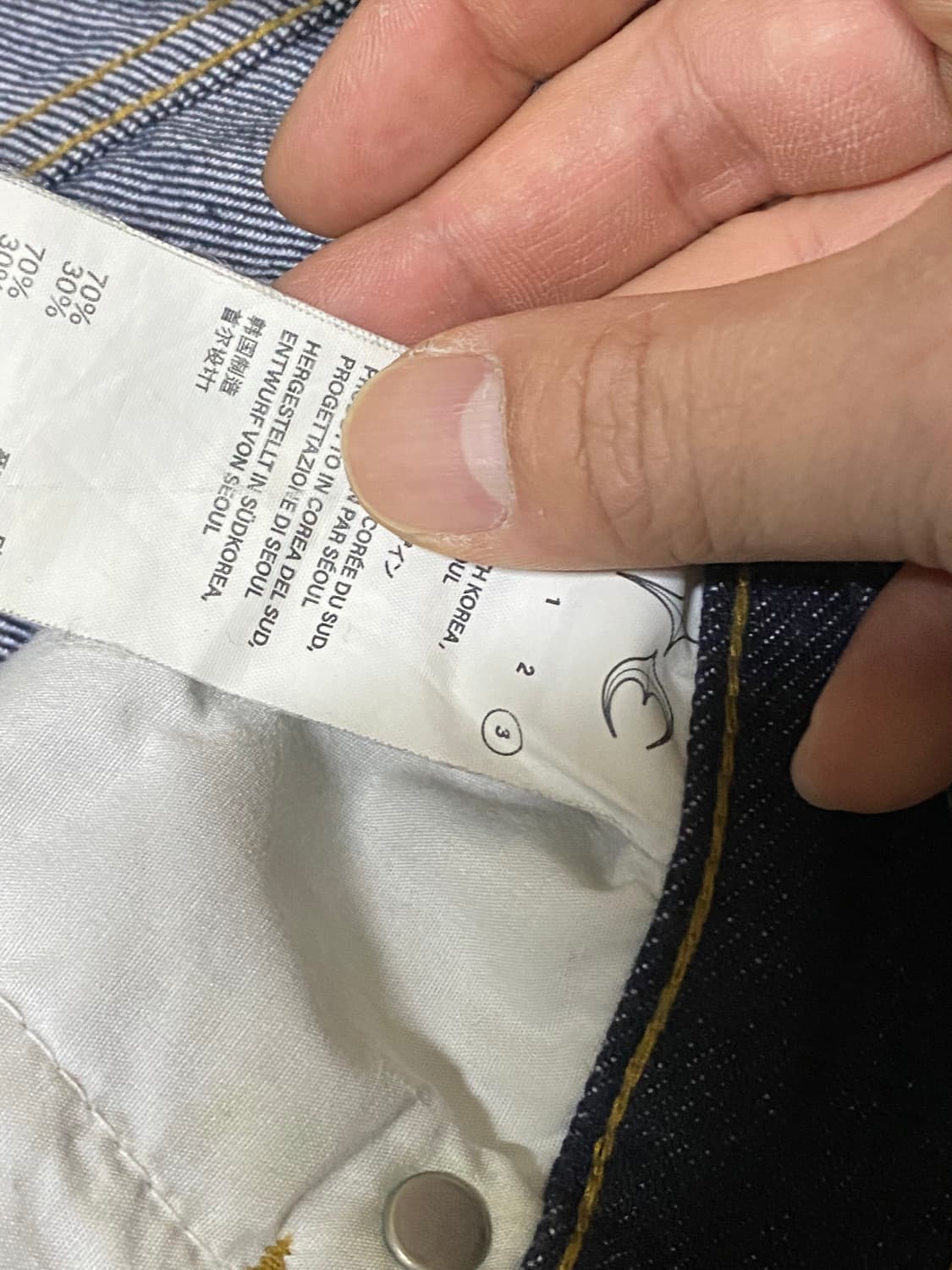 떠그클럽 인디고 데님 3사이즈  상품이미지6