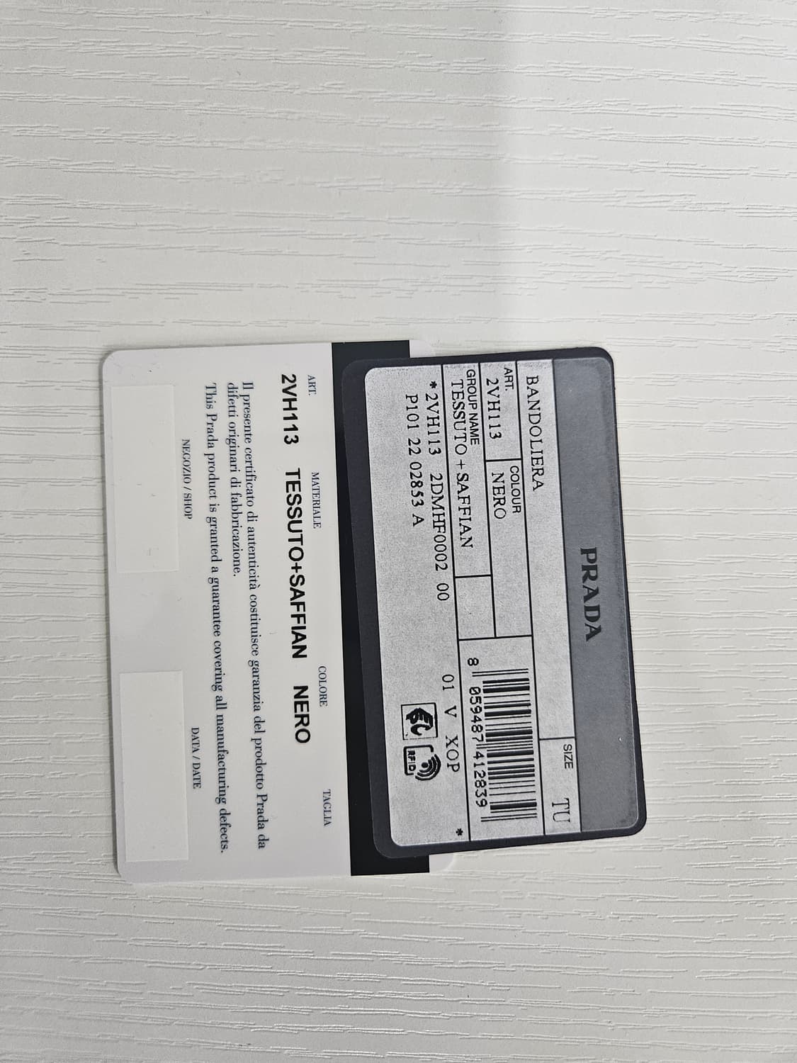 프라다 리나일론 사피아노 숄더 백(상태매우좋음) 상품이미지10