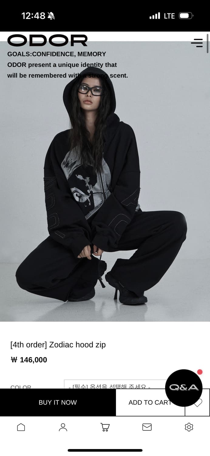 오도어 Zodiac hood zip 상품이미지2